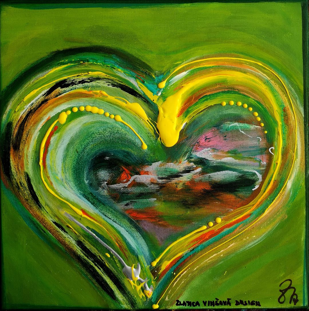 obraz_zlatica_vinsova_malba_zelene_srdce
