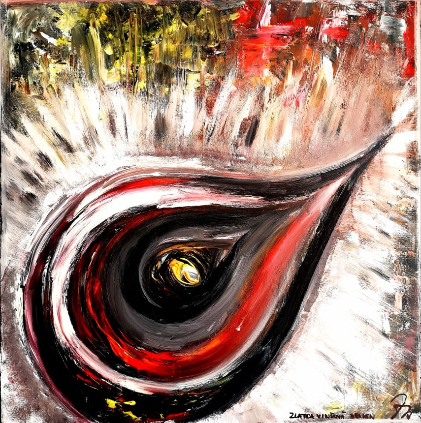 obraz_zlatica_vinsova_malba_pohlad_dravca