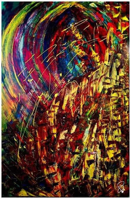 obraz_zlatica_vinsova_malba_ohnostroj